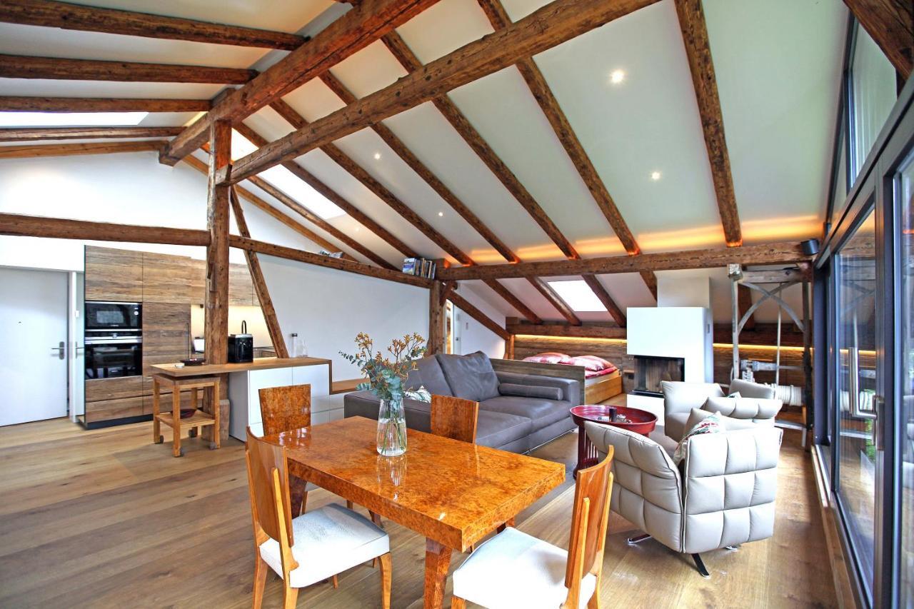 5 Sterne Penthouse-Loft Gut Stohrerhof Bis 4 Personen Diessen am Ammersee Luaran gambar